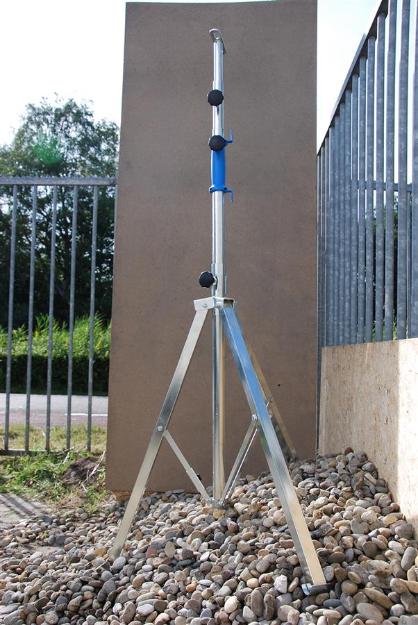 Huepar TPD05 50cm/19.6 Aluminium Leichtstativ mit Tragetasche, Verstellbares Stativ für Kreuzlinienlaser, mit 3-Wege-schwenkbarer Panoramakopf Wasserwaage, Schnellwechselplatte mit 1/4-20 Schraube